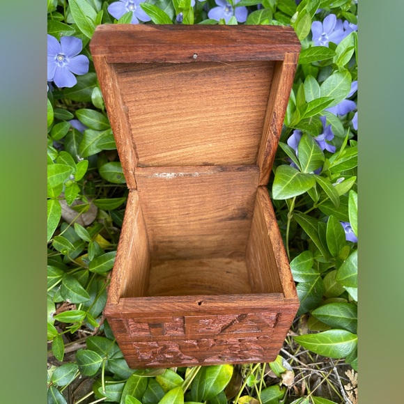 Vintage wooden tea box - Picture 4 of 6